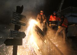 Naechtlicher Brueckenabriss In Jena 11